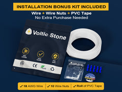 VOLTIC STONE 18/5 White Thermostat Wire — CMR Riser Rated, Pure Copper, ETL Listed
 image 6