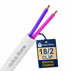 VOLTIC STONE 18/2 LED Dimming Control Cable — CL3P Plenum Rated, 0-10V, Pure Copper, NEMA 100-2021
 image 1