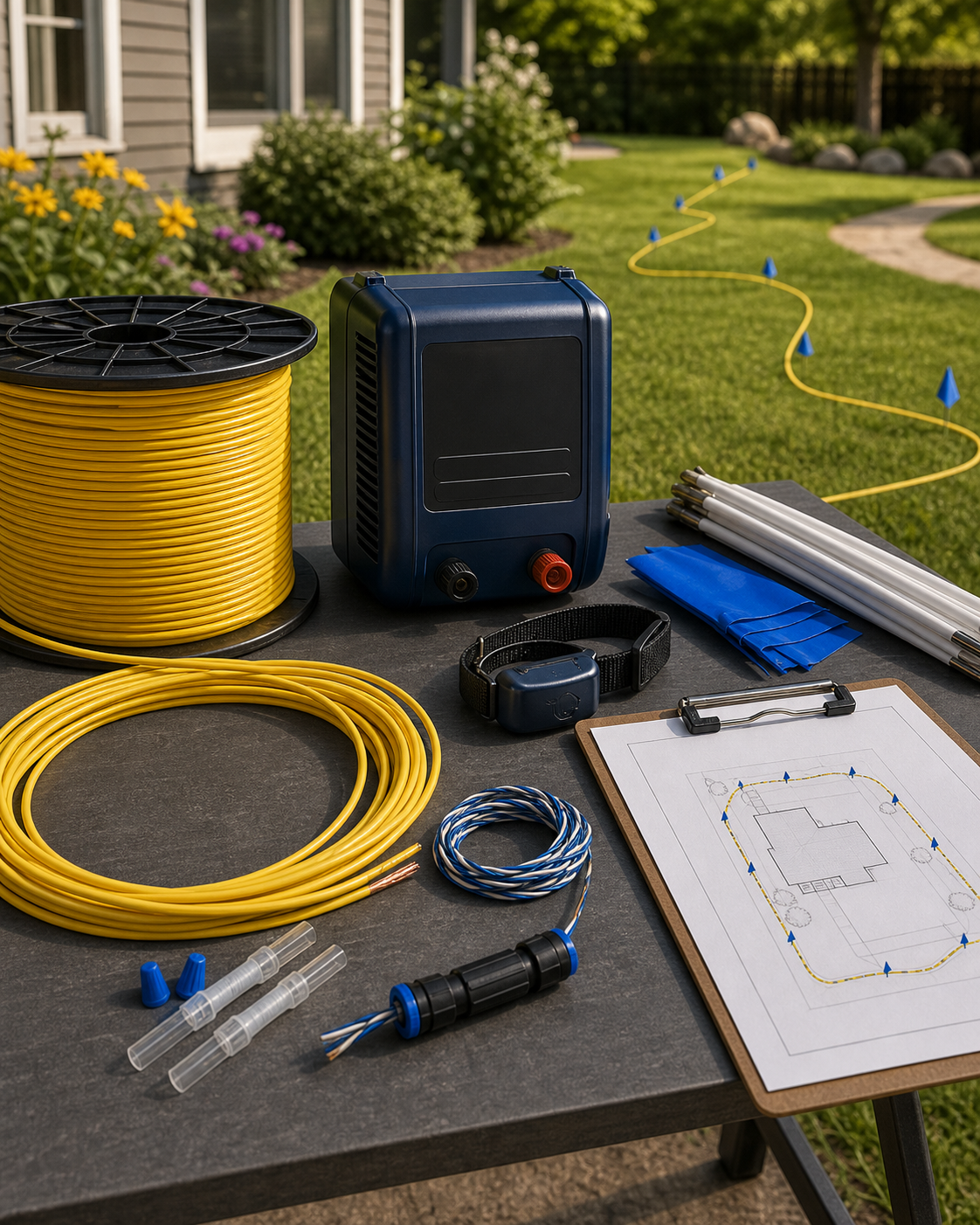 Need to confirm your electronic fence line length or installation route?