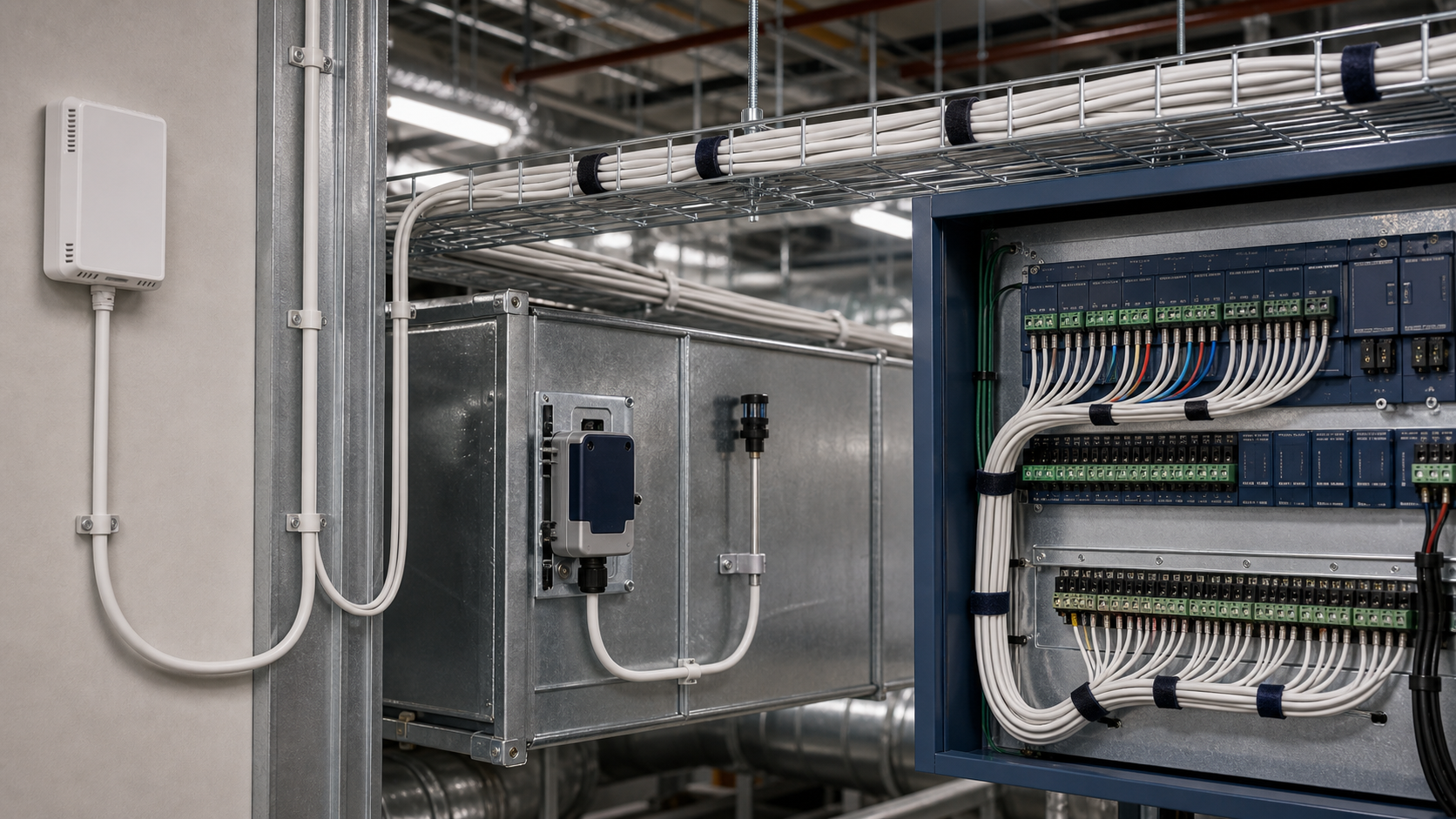 BAS / DDC Temperature sensor and low-voltage control point Solution details visual