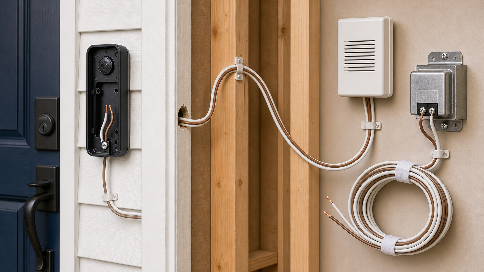 Doorbell / Video Doorbell Low Voltage Power Supply Line Solution Details Visuals
