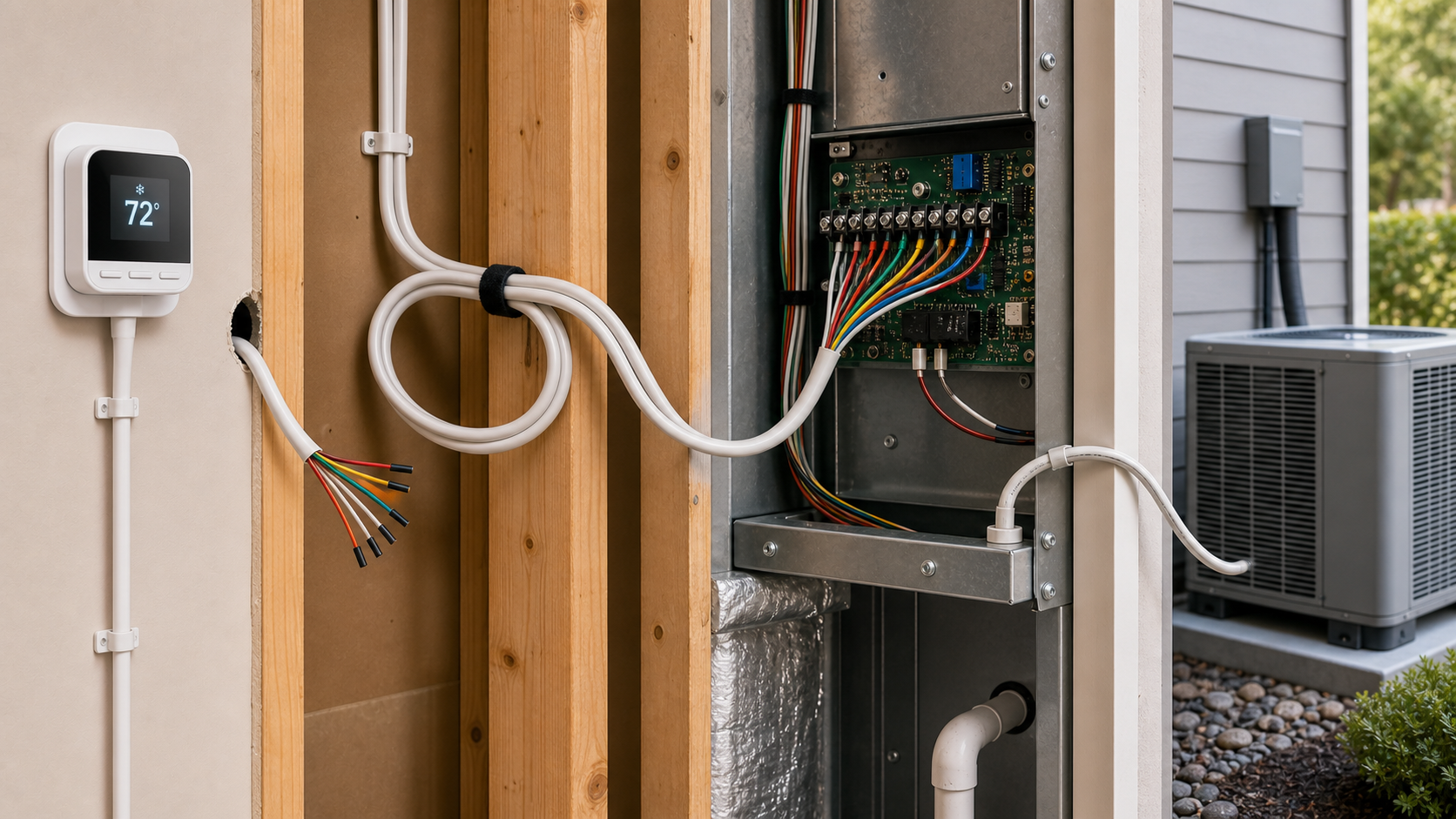 Heat Pump / Dual Fuel / Two-stage HVAC Reserved wiring Solution details Visuals