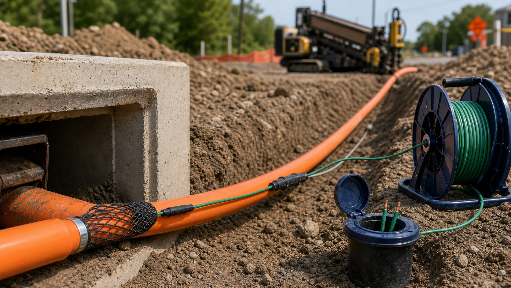 Jobjobsite and Cable Route