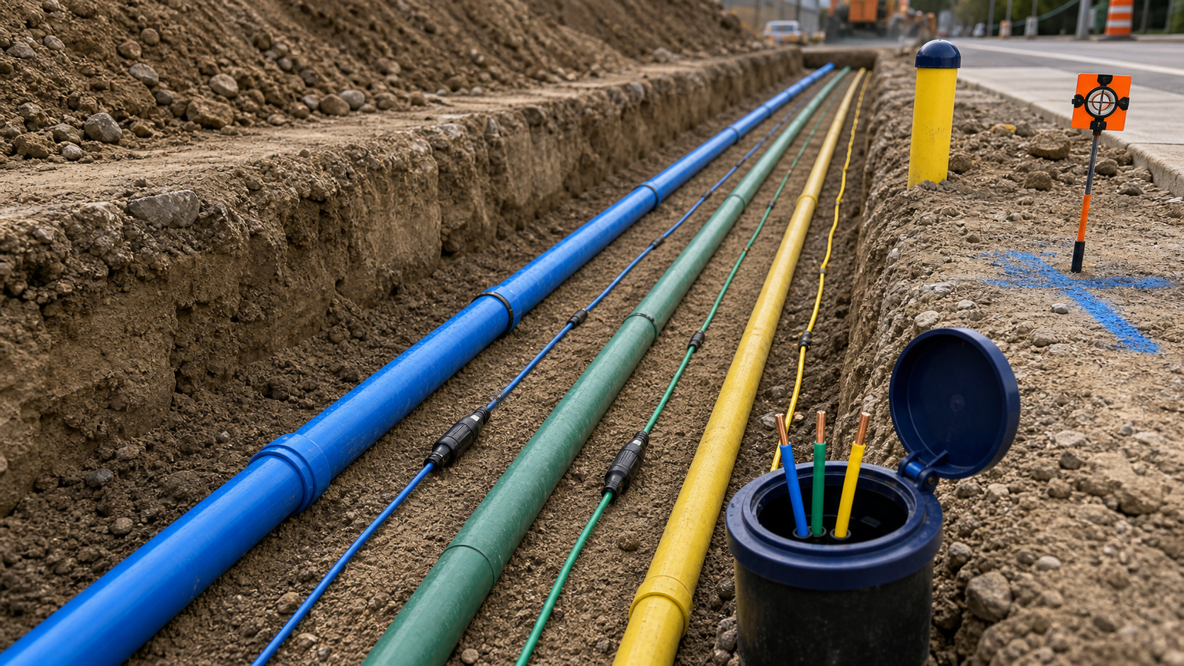 Jobjobsite and Cable Route